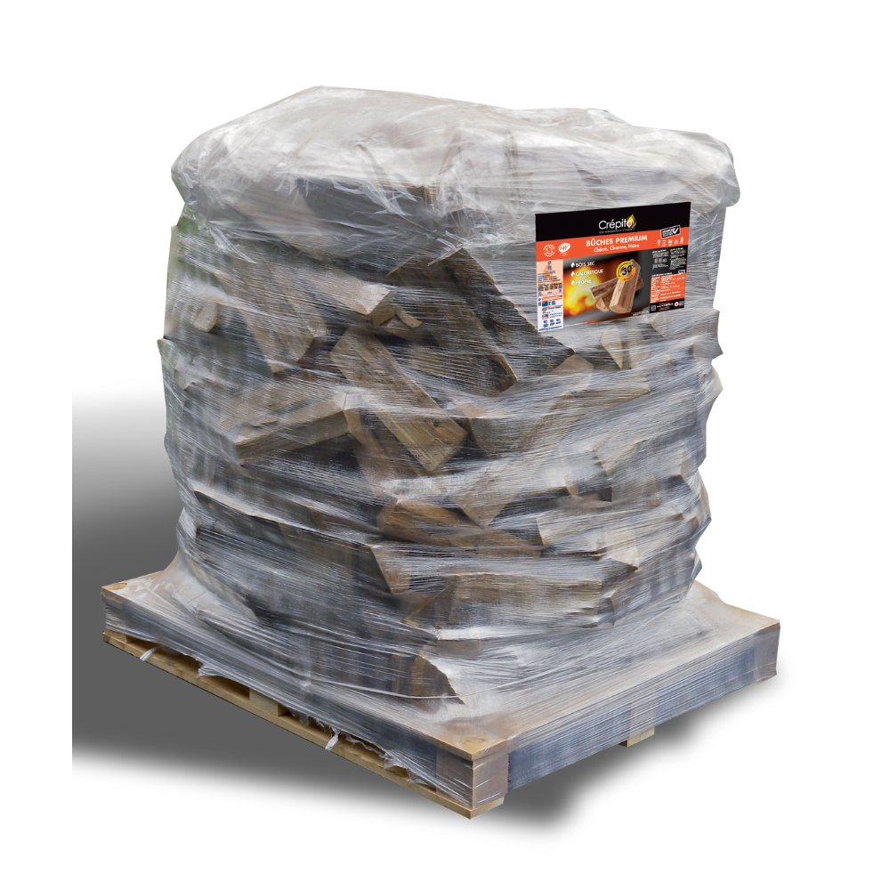 Bois de chauffage premium étuvé 25 cm – palette 1,3 m³ – vue 4