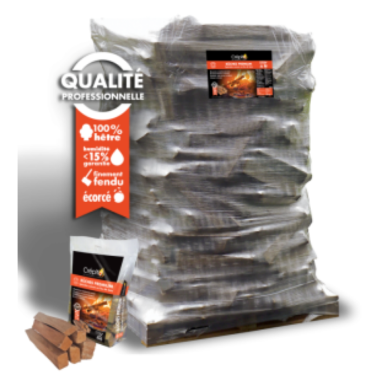 Bois de cuisson au feu de bois – palette professionnelle – vue 5