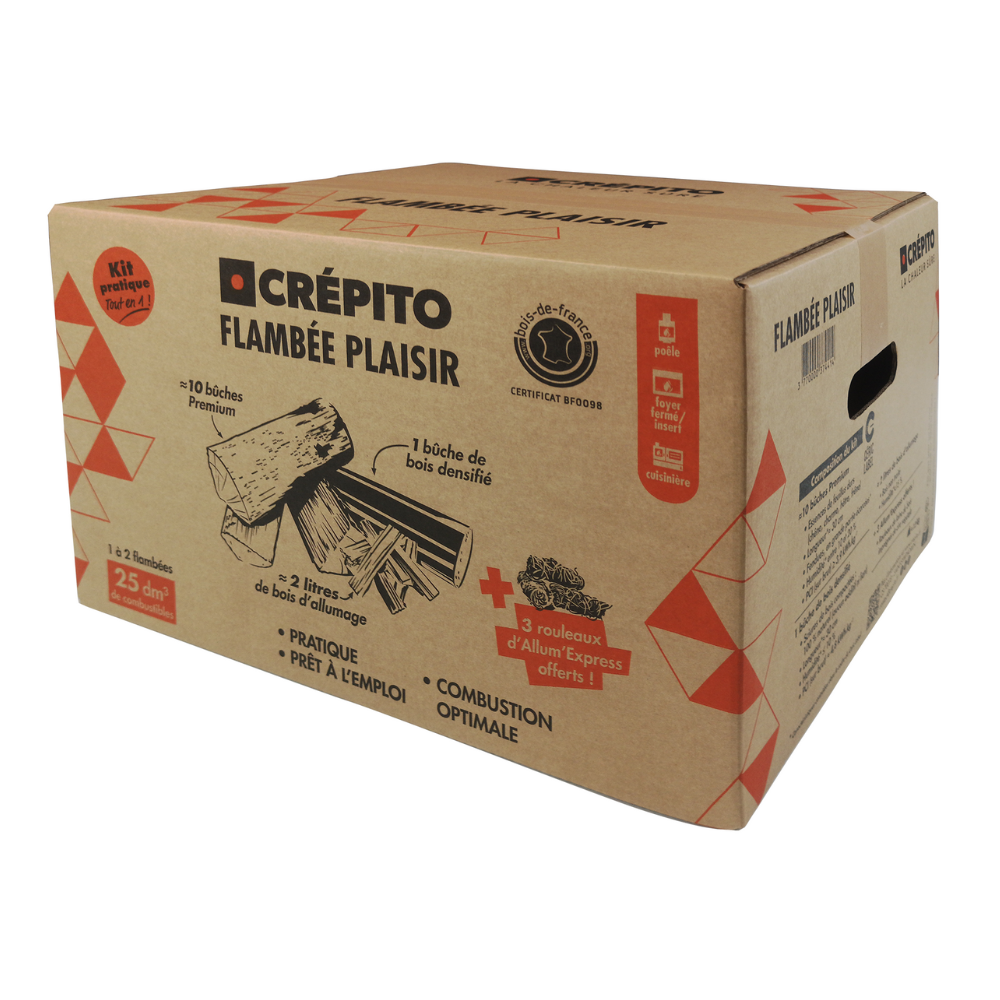 Kit bois de chauffage Flambée Plaisir – 12 kg – vue 5
