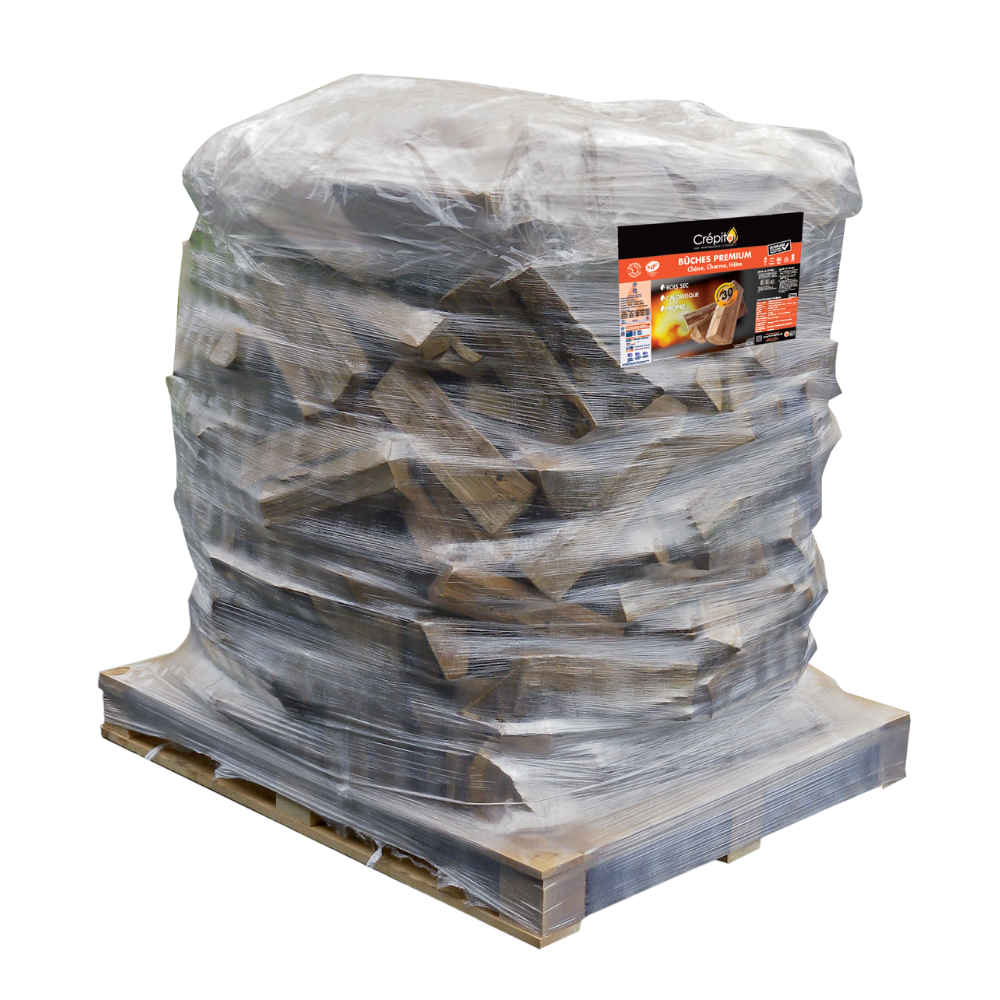 Bois de chauffage premium étuvé 40 cm – palette 1,3 m³ – vue 3