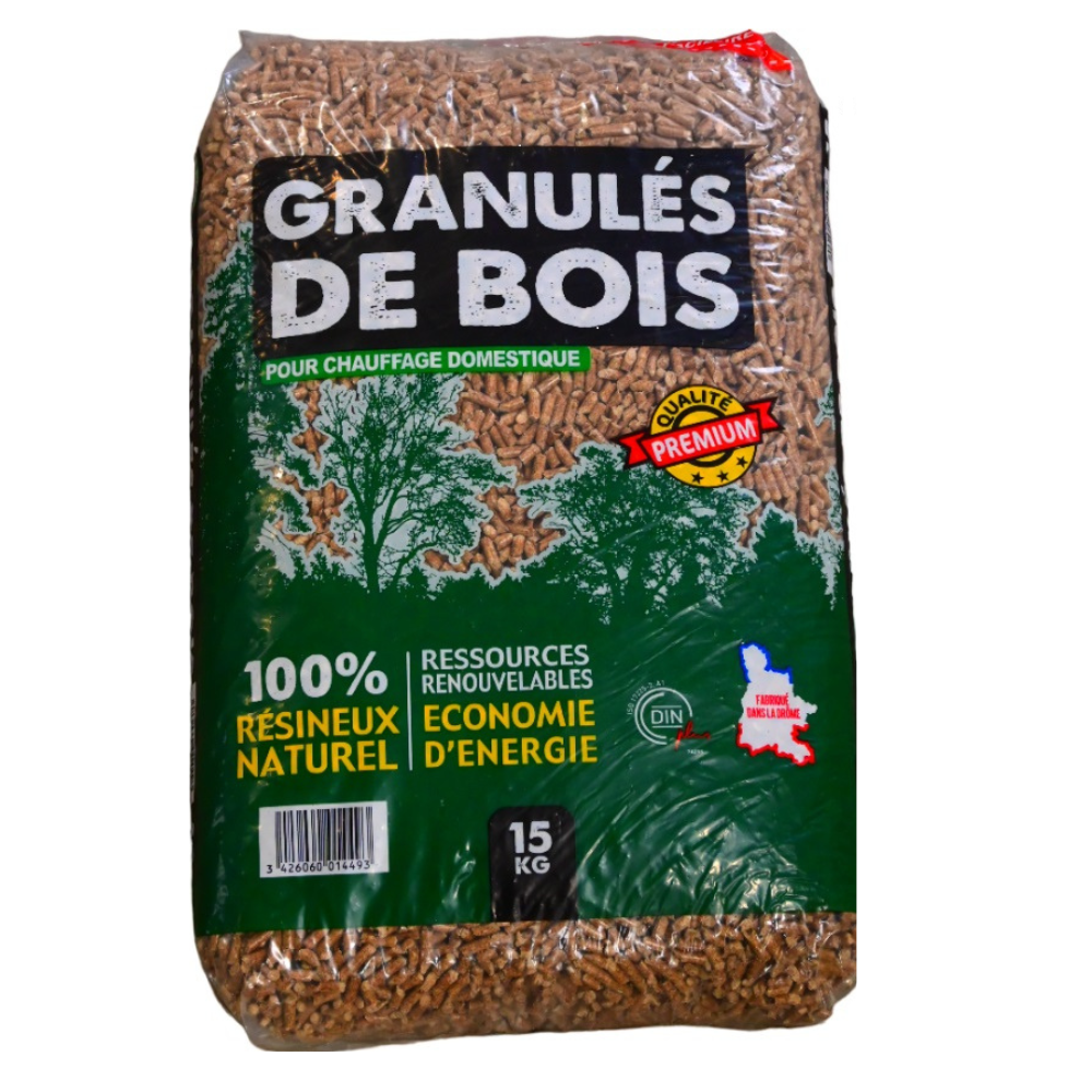 Granulés de bois ECOBOIS DIN+ – sac 15 kg – vue 4